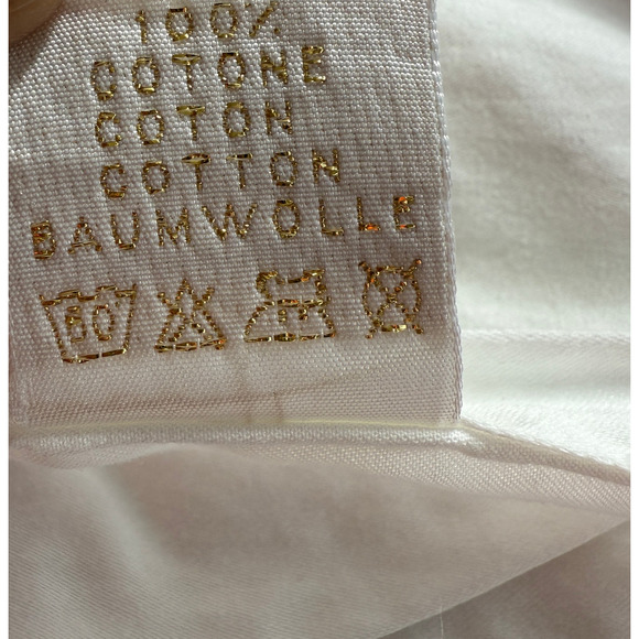 Frette Royal White Gold Filigree 25x25 Italy PillowCover PillowCase Bedding - Picture 8 of 9